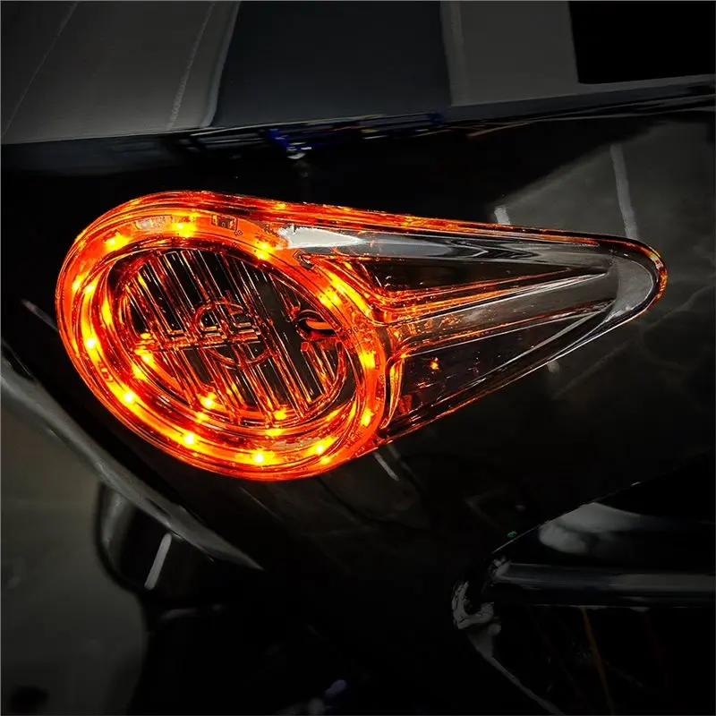 Motorcycle Side Logo Emblem LED Decoration Accent Light Kit Parts For Honda GL1800 Gold Wing F6B 2012-2017