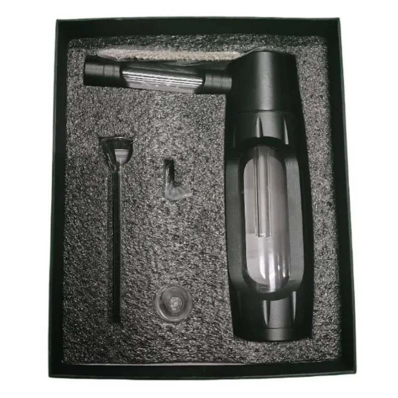 المحمولة الجافة حرق العشب التدخين الأنابيب سبائك الألومنيوم والزجاج أنبوب التبغ الشيشة الشيشة بيبا التدخين الملحقات