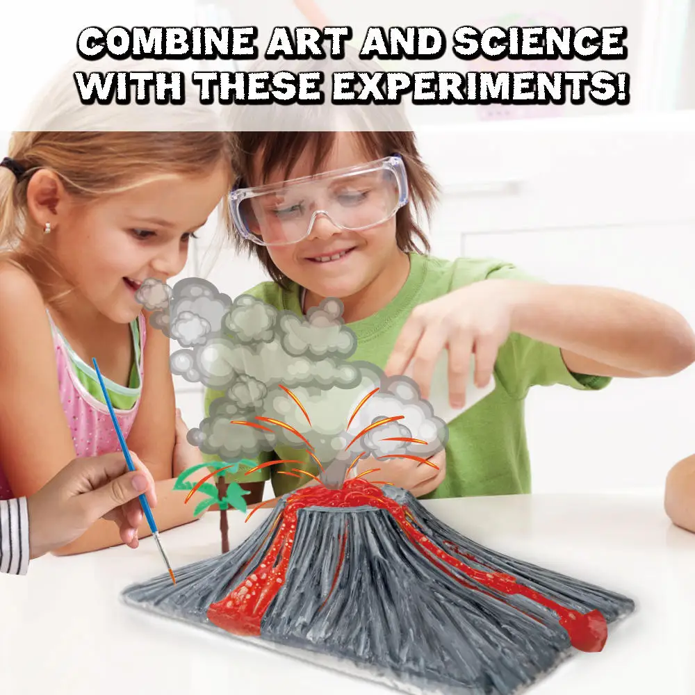 DIY Science Experiment Set, Volcano Eruption Children's Toy, Technology Production Science and Education Birthday Christmas gift