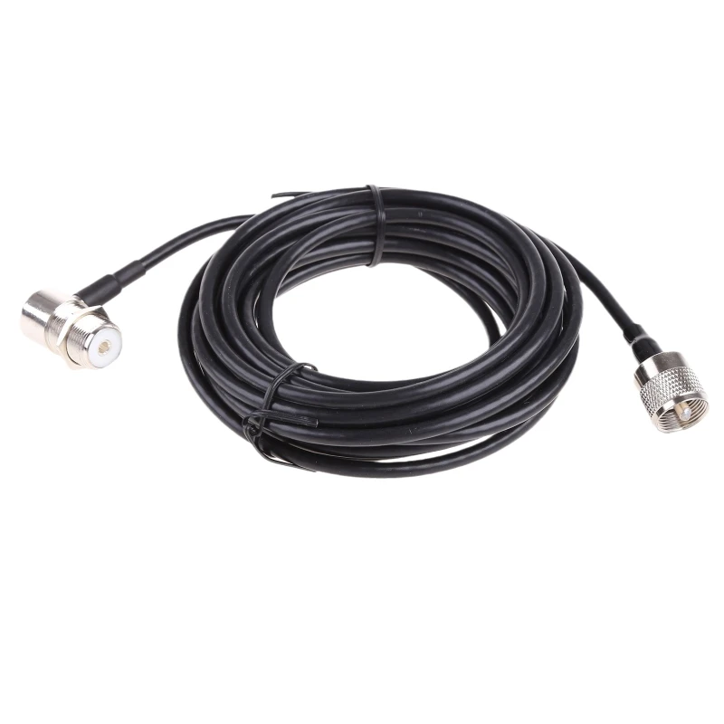 PL259 Macho para SO239 Conector Fêmea RG58 Coaxial Antena Rádio Presunto