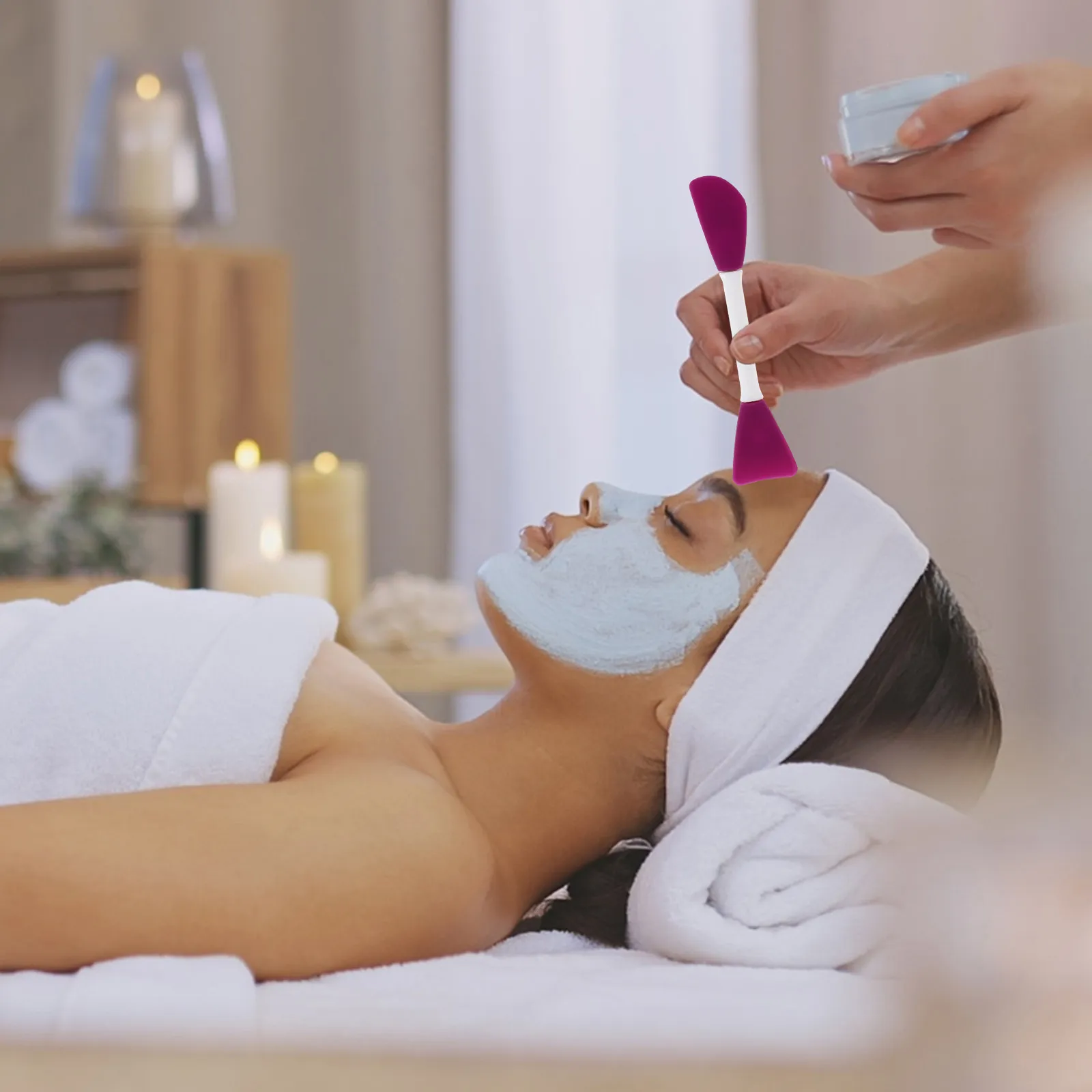 4 قطع من فرش الوجه المصنوعة من السيليكون الناعم لتطبيق أقنعة الوجه، سهلة التنظيف وغير قابلة للتشوه، أدوات العناية بالبشرة، محمولة للاستخدام