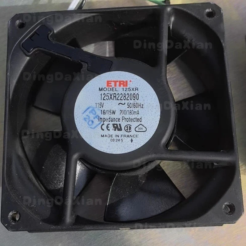 

D 1PC AC 115V 16W/15W 0.20A/0.18A 50/60Hz Cooling Fan For ETRI 125XR2282090 12CM