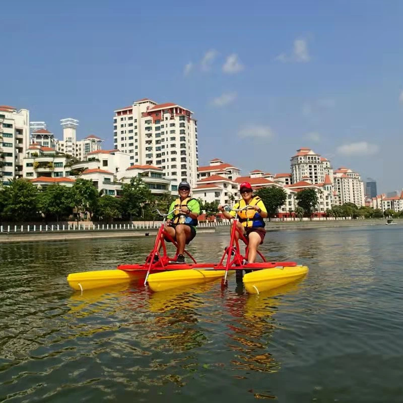 

Custom Size high quality inflatable sea banana pedal boat tubes floating water bike