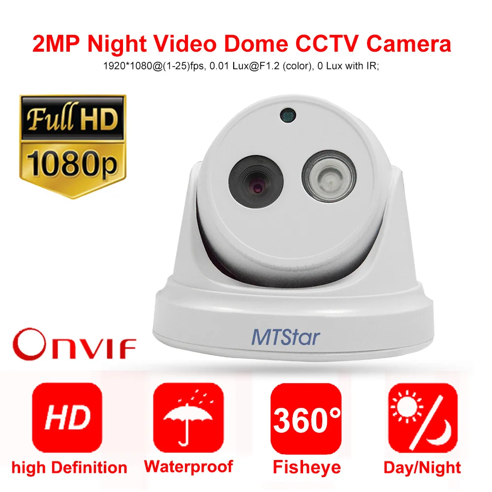 

Outdoor Home HD 2MP Dome Camera IP Network Night Vision Infrared 20m Hik-vision 1080P PoE Onvif P2P CCTV Security Protection