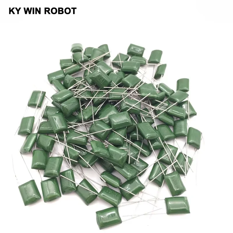

20pcs Polyester poly Film Capacitors 2A104J 100V 0.1UF 100NF IC Electronic components for Arduino DIY