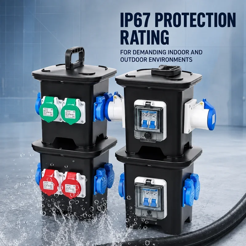Portable Small Temporary Power Supply Maintenance Industrial Socket Box Second Third Level Complete Distribution Box