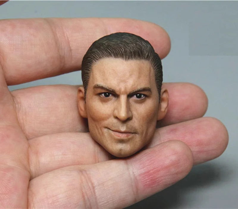 DAMTOYS-Sculpture de Tête d'Homme de Dessin Animé, Modèle 1/6, Johnny Depp, Compatible avec les Figurines d'Action de 12 Pouces, COO 3A à Collectionner, 78071