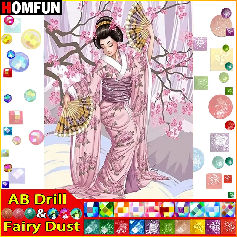 HOMFUN Fairy Dust AB Full Diamond Embroidery 