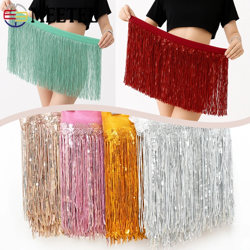

9Yards 10/18cm Sequins Fringe Tassels Lace Trim Wedding Dresses Clothes Christmas Decoration Tassel Fringes Sewing Accessories