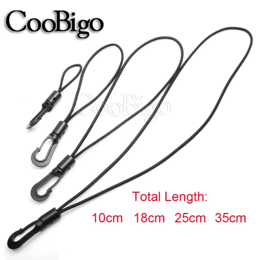 5pcs Elastic Shock Cord Loops Bungee Tied Tether Rope Plastic Snap Hooks for Outdoor Kayak Canoe Strap Rowing Boats Accessories