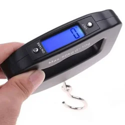 50kg Mini Portable Electronic Scale Home Household Supermarket Buying Vegetables Fishing Hook Scale Express Parcel Luggage