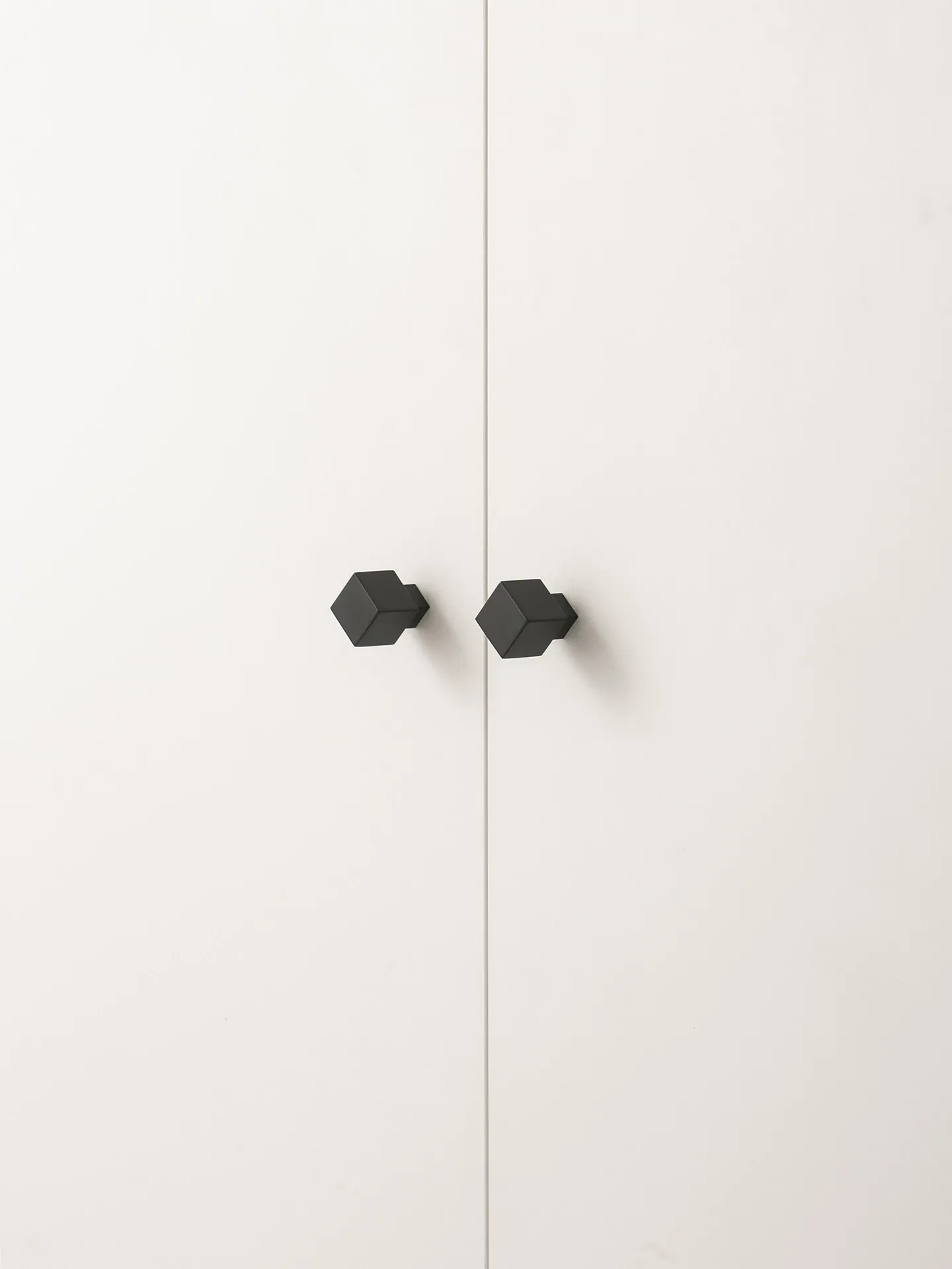 Minimalist Square Brass Cabinet Door Pulls Handles Black Matte Single Hole Wardrobe Drawer Knobs and Modern Minimalist Handle