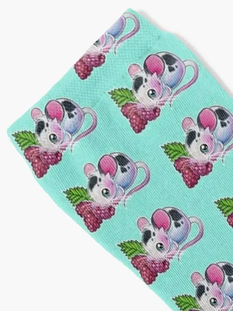 Raspberry Mouse Socks japanese fashion designer Socks For Men Women's