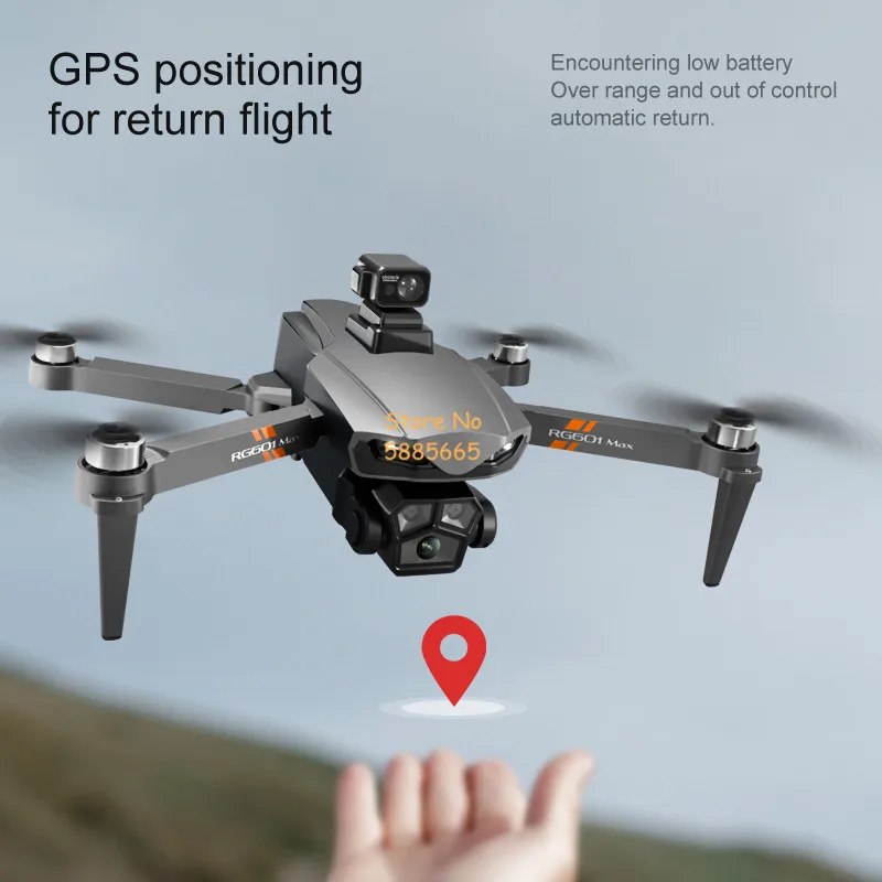 8K HD Laser Hindernisvermeidung Bürstenlose FPV RC Drohne 5G GPS Optischer Fluss Dual Positionierung Auto Reutrn Fernbedienung Quadcopter