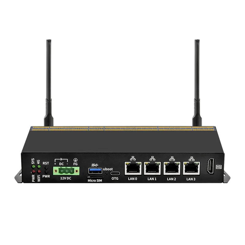 Para el Host Industrial RK3568 de Percepción y Control, Cuatro Puertos de Red, 1T de Potencia de Computación, 8 RS485