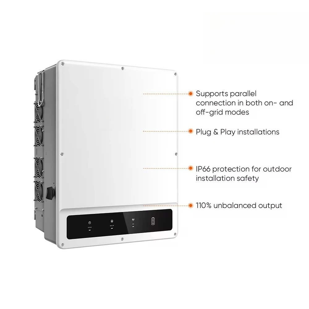 Wholesale GoodWe 3 Phase Hybrid Solar Inverter 40000W 50000W with Smart Fan Cooling and 3/4 MPPTs IP66 Factory Direct Supply