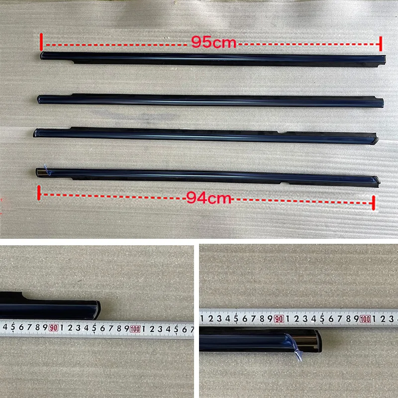 4Pcs Car Window Rubber Trim For Mitsubishi Lancer 2.0L 2.4L 2008-2017 Weatherstrip Seal Door Moulding Trim 5727A005 5727A006