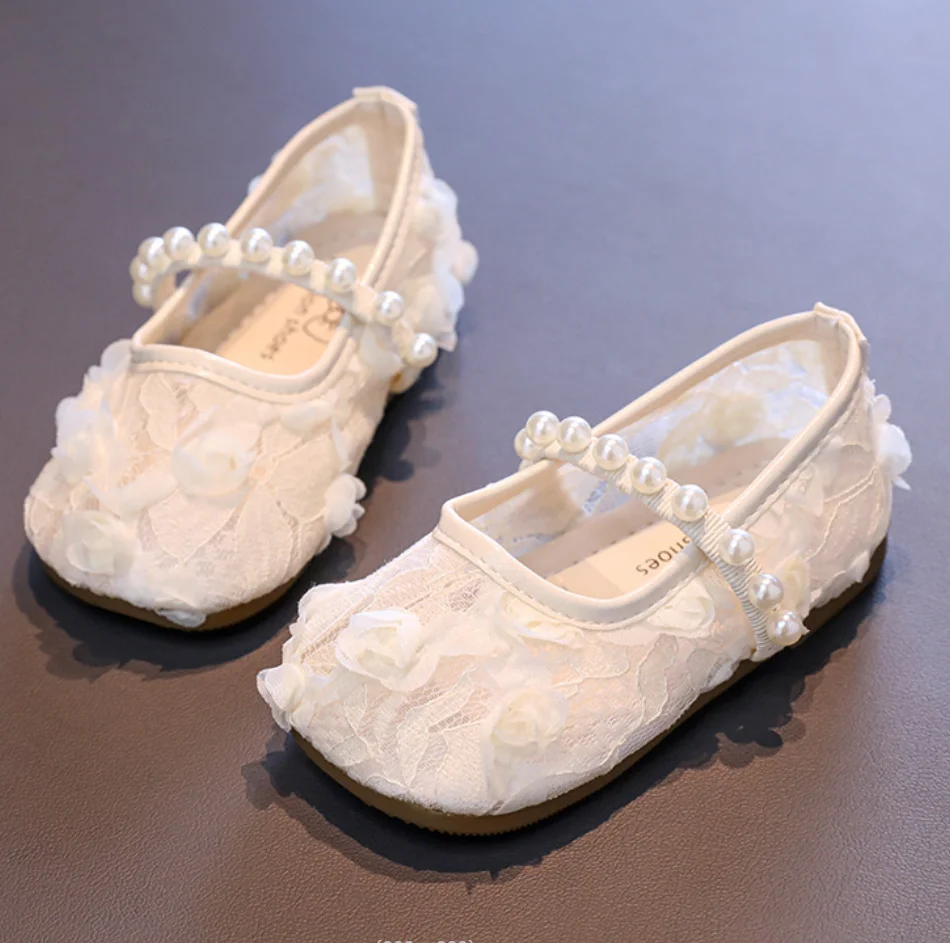 Child Lace Flower Shoe2026 Summer Baby Flat Shoe Anti slip Girl Fashion Dance Shoe Sweet Princess Girl Performance School Sandal - view 3