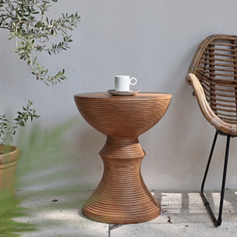 

사이드테이블 Imitation Wood Grain Coffee Table Simple Modern Wood Color Tea Table Nordic Design Living-Room Artistic Teapoy