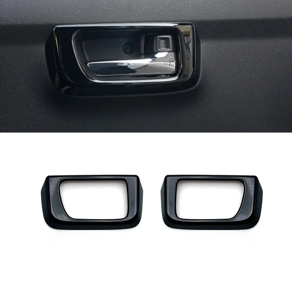 For Daihatsu ATRAI HIJET CARGO 2022 2023 Interior Piano Black Air AC Outlet Sticker Door Handle window switch gear Panel Cover