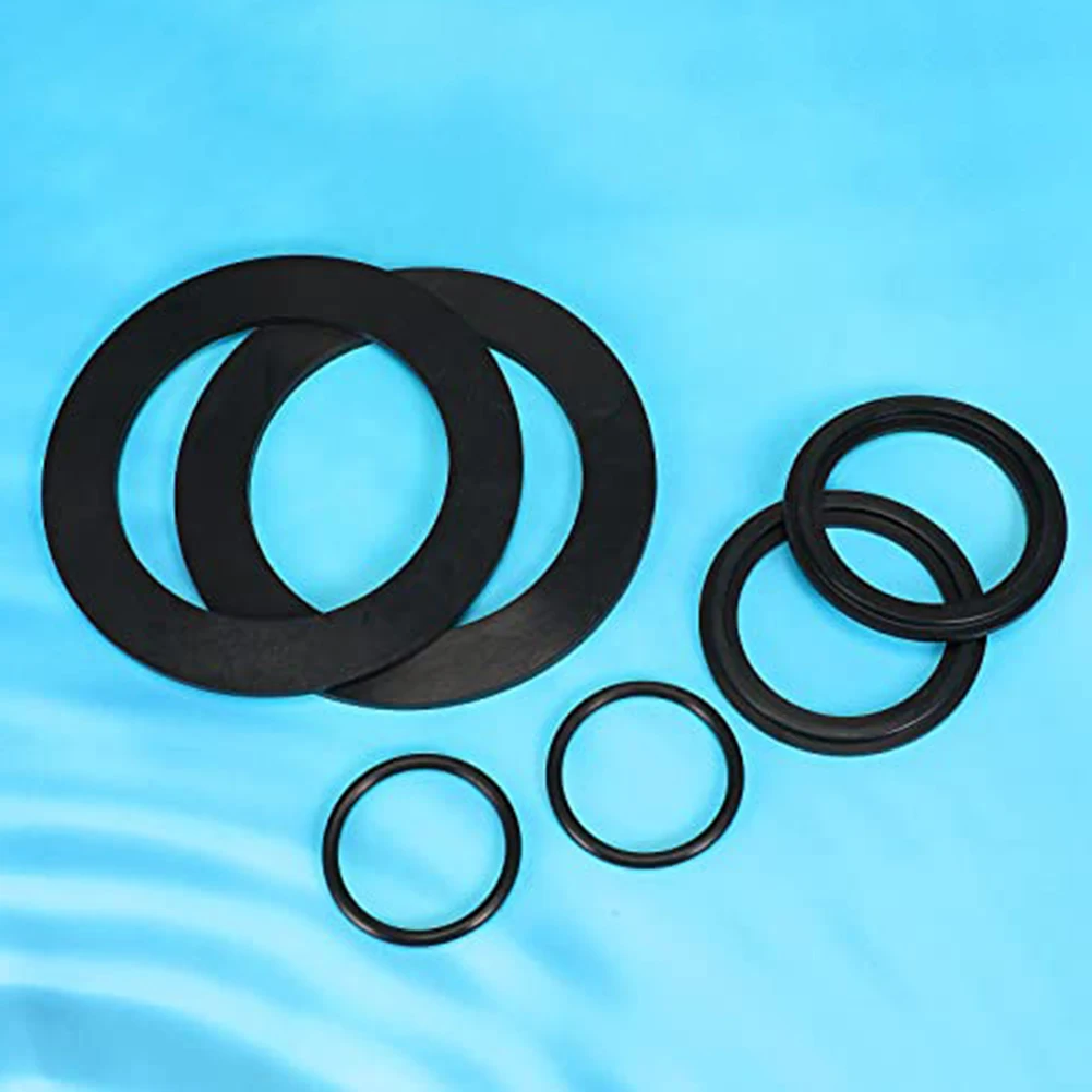Silicone-Based O Ring and Washer Kit for Pool Plunger Valves Compatible with Standard 1.5 Inch Inner Diameter Pool Hoses