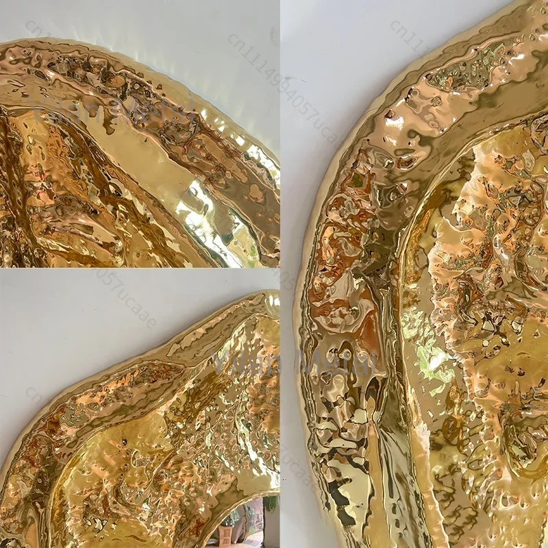 Modern Decorative Wall Art 100% Handmade Brass Wall Sculpture Home Decor Mirror Stunning Geometric Metal Round Wall Art