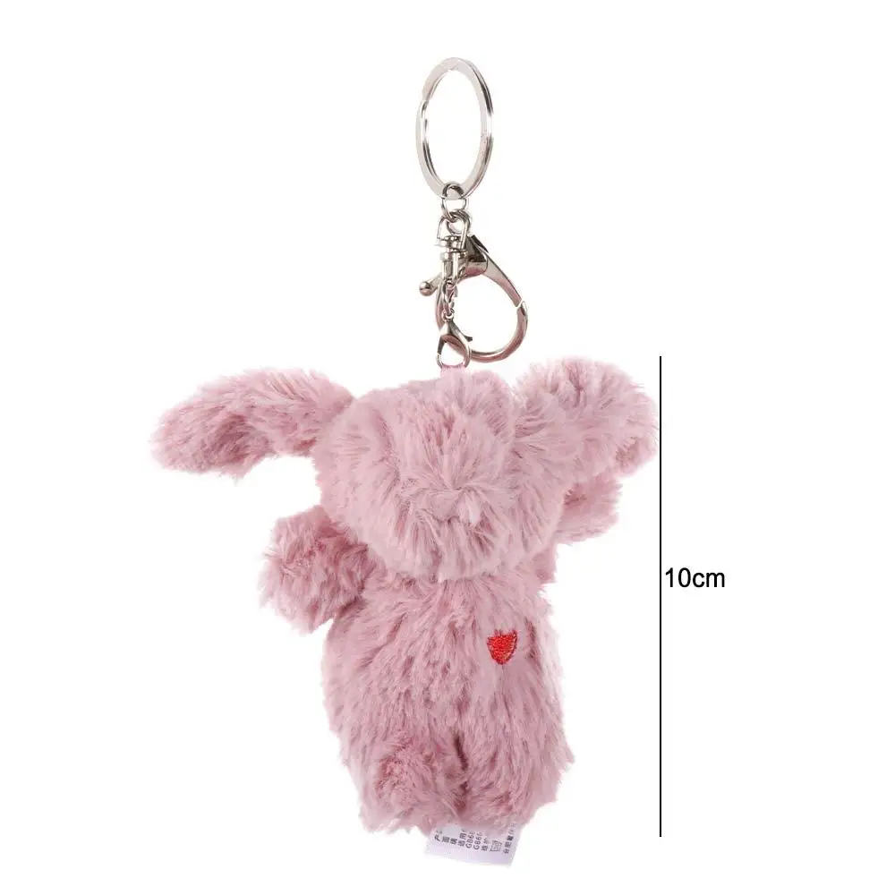 DIY Trinket Bag Pendant Backpack Pendant Love Pompom Trinket Plush Rabbit Keychain Plush Bunny Keyring Plush Rabbit Keyring