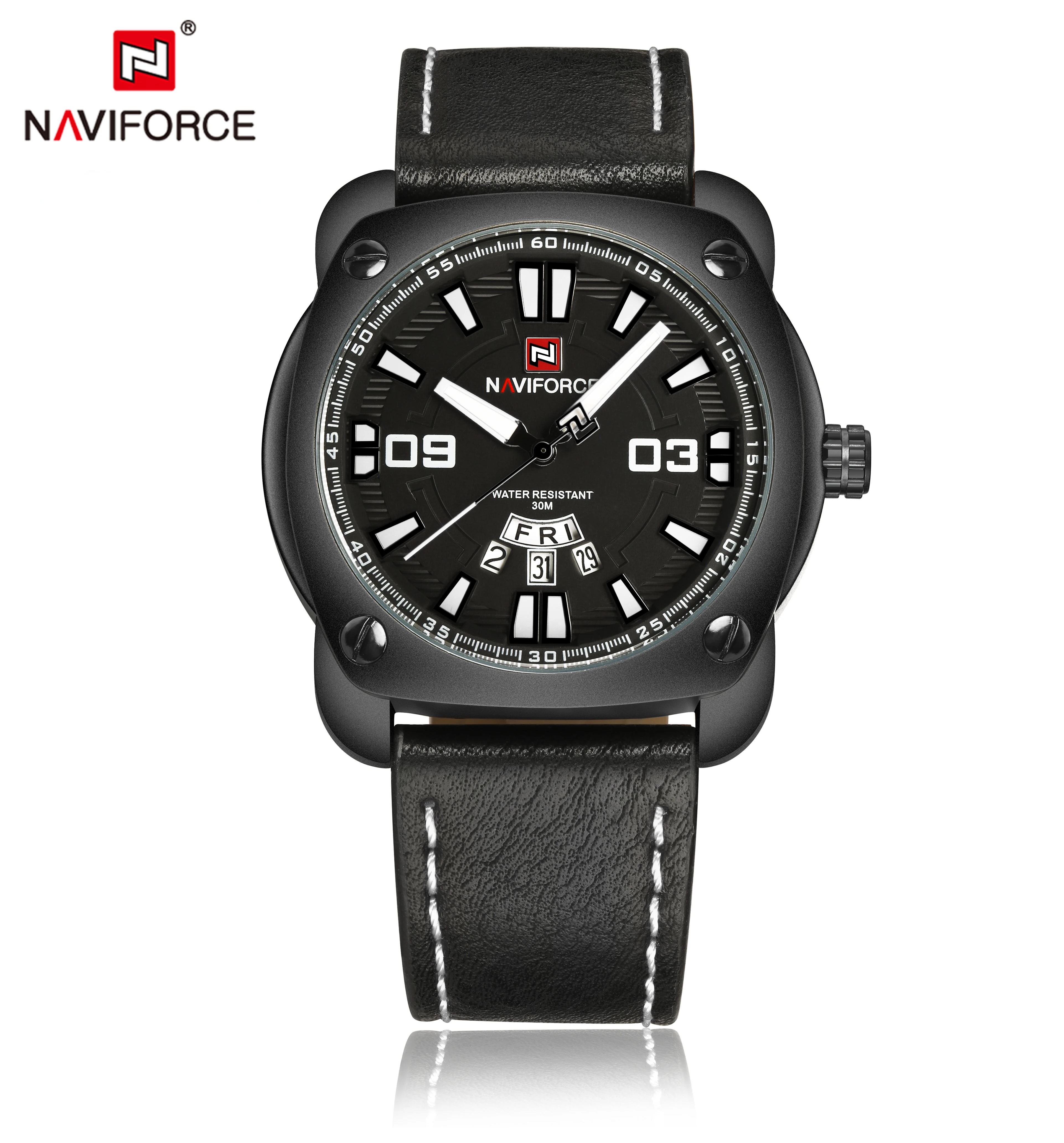 NAVIFORCE 9096 famous brand strainless steel college watches Latest hot sale ebay watches Sport Watches Men's Clock