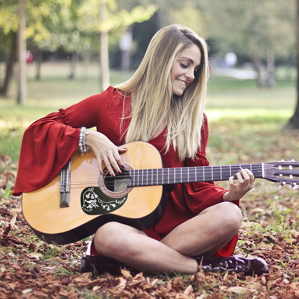 

2 Pcs Guitar Acoustic Accessories Sticker Material Electric Guards Front Cover Transparent Tuner