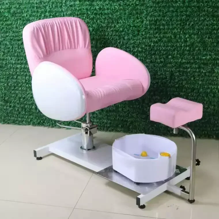 Silla de pedicura barata para muebles de salón de Spa de uñas con cuenco de fregadero de pedicura Color rosa negro silla de pedicura de manicura