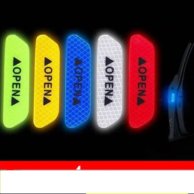 Car Styling For Audi A3 A4 B7 B8 B6 A6 C6 C5 Q5 For Nissan Qashqai Juke X-trail T32 Reflective Door Open Stickers Accessories