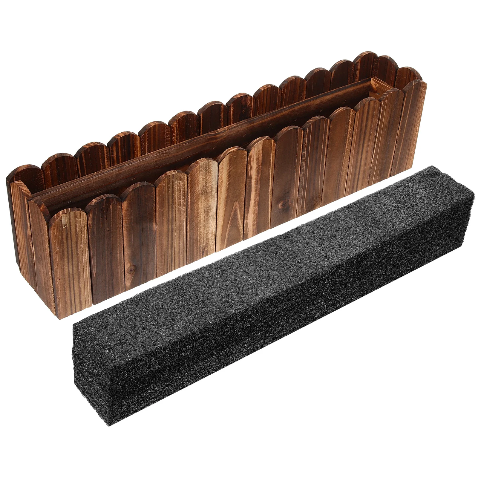 

Rustic Wooden Flower Pot Planter for Window Balcony Indoor Garden Small Flowerpot Fake Flower Planters Window Planter