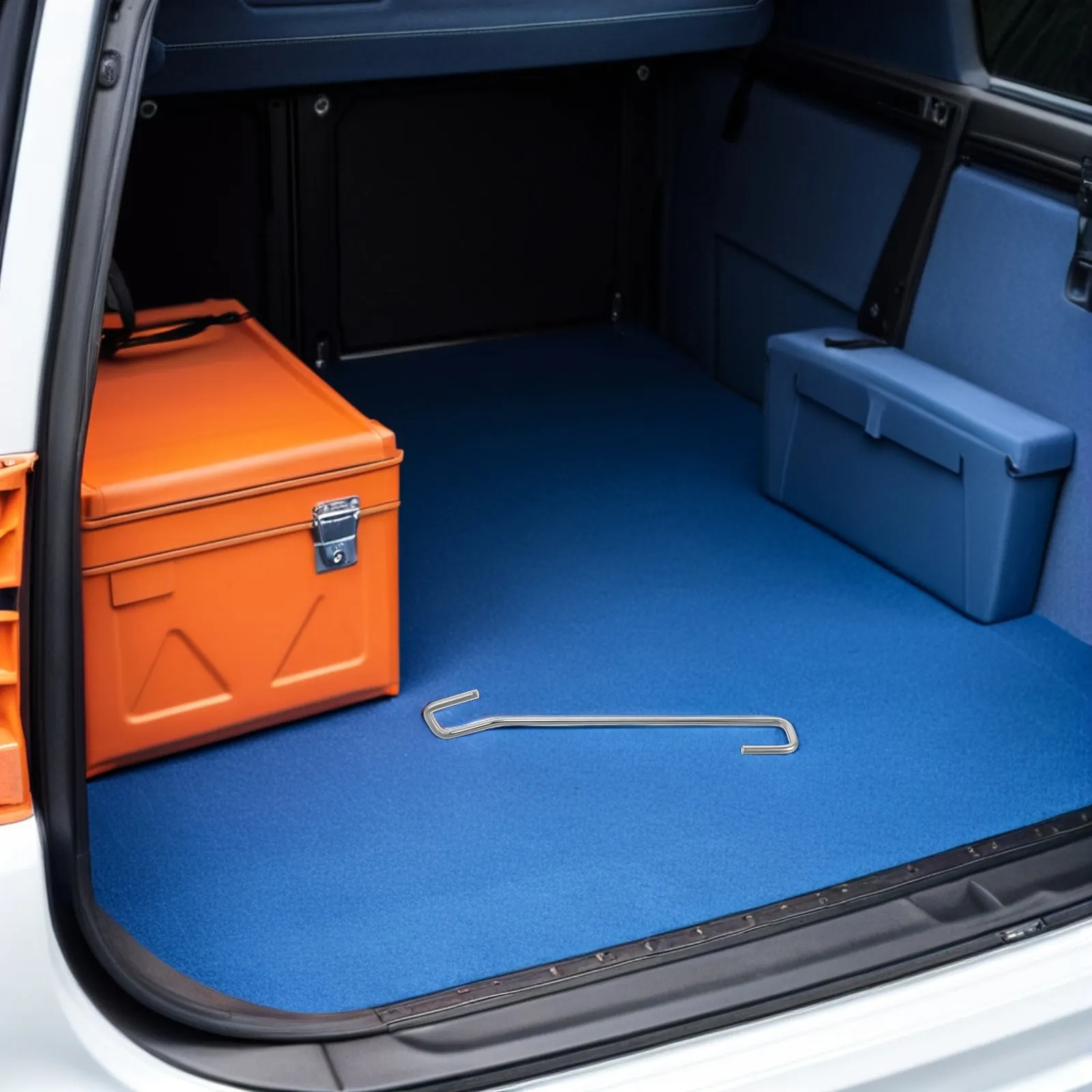 2 pièces de supports de porte de voiture en acier inoxydable robuste, tiges de remplacement réglables, stabilisateurs de porte de coffre universels pour véhicules.