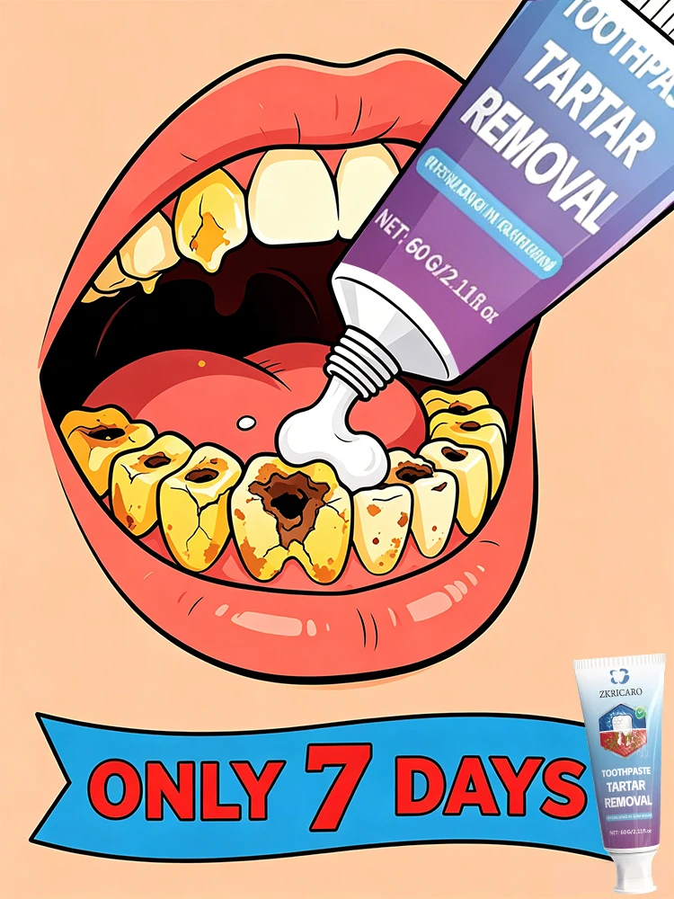 POZOAMIS 7 Day Repair Toothpaste Whitens Tooth Enamel Cleans Teeth Removes Plaque Maintains Gum Health Reduces Tooth Sensitivity Toothpaste Freshens Breath Brightens Teeth Improve Yellow Black Teeth Oral Care Set