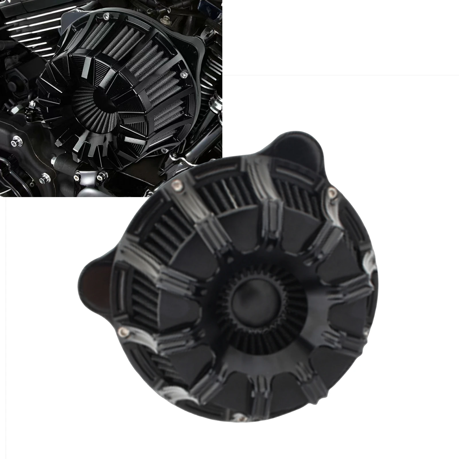 Motorcycle Air Cleaner Intake Filter Cover For Harley Dyna FXDLS Softail Touring Trike