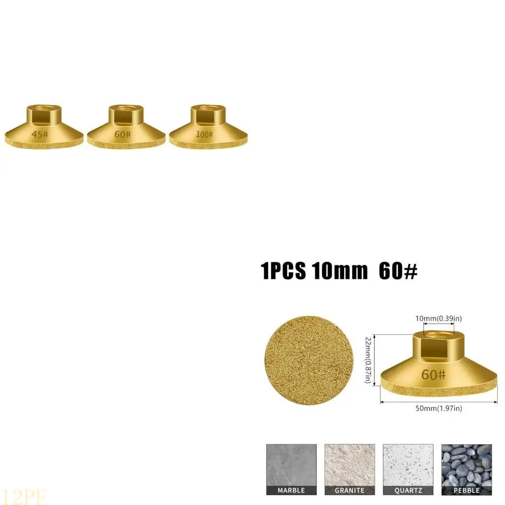 12PF Efficient Stone Polishing Disc Abrasive Pad Head for Marble and Ceramic Material