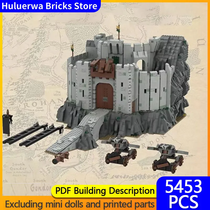 Ring Movie Medieval Castle Model MOC Building Brick Fortress On Rock Modular Technology Gift Holiday Assemble Children Toy Suit