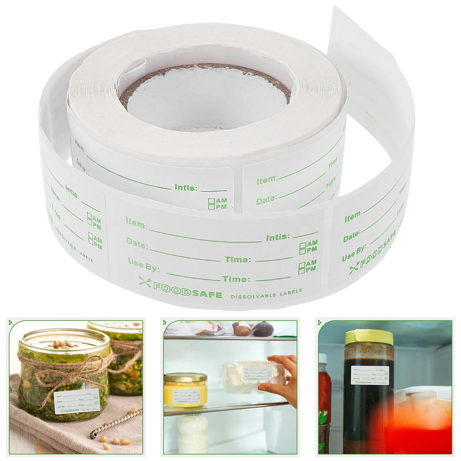 

Fridge Food Labels Date Stickers Removable For Containers Kitchen Pantry Canning Jar Label Stickers