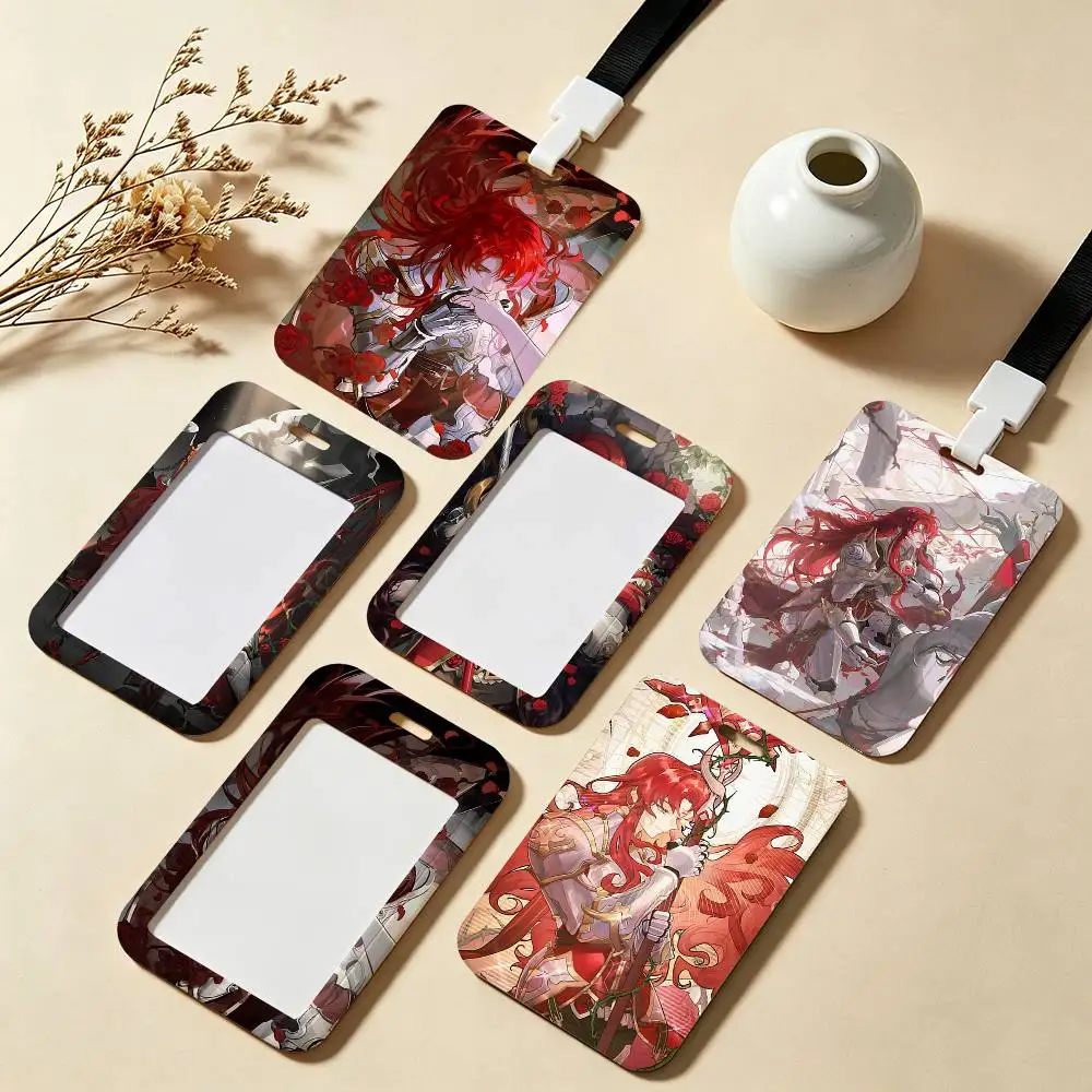 

Honkai Star Rail Argenti ID Badge Holder With Lanyard Neck Strap For Office School Name Card Credentials Case