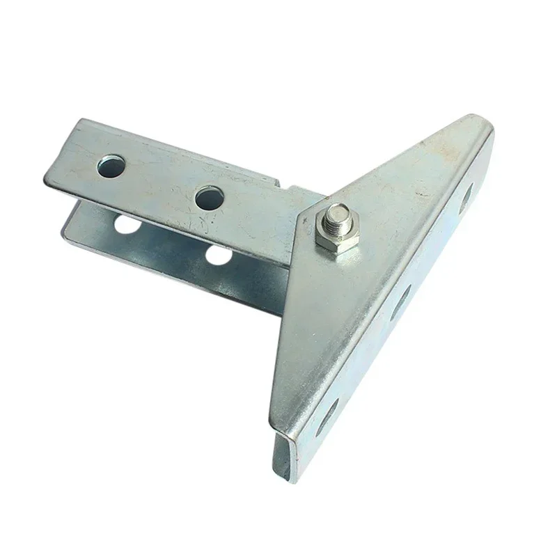 Adjustable C-shaped steel base connector Adjustable Fixed column diagonal brace install bracket base