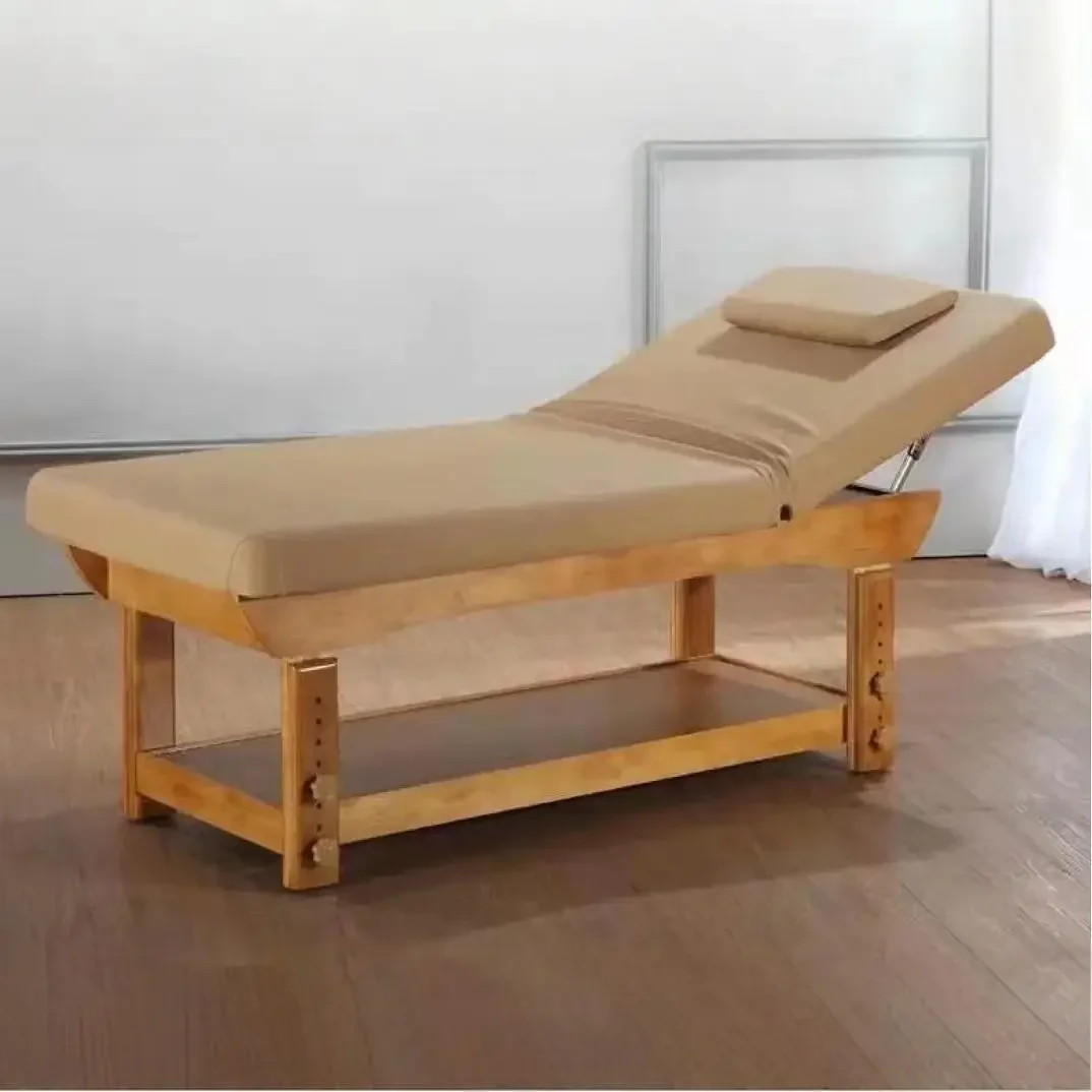 Commercial furniture Solid wood massage beauty bed