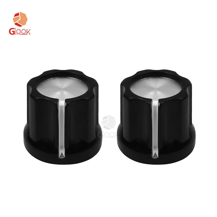 

8pcs Guitar Accessories Plum Blossom Aluminum Electric Guitar Effects Knob Cap Black 0 °/180 ° Switch Cap, Wholesale