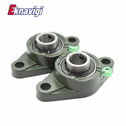 1PCS  UCFL204 204-12 UCFL205 Inch 205-14 205-15 UCFL206 206-17 206-18 Cast Iron Bearing Seat