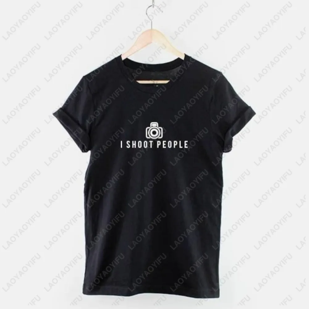 Vintage Camera Photo Photograph Design Photographer T-Shirt Casual Fashion Loose Harajuku Man T Shirt Cotton Women Streetwear