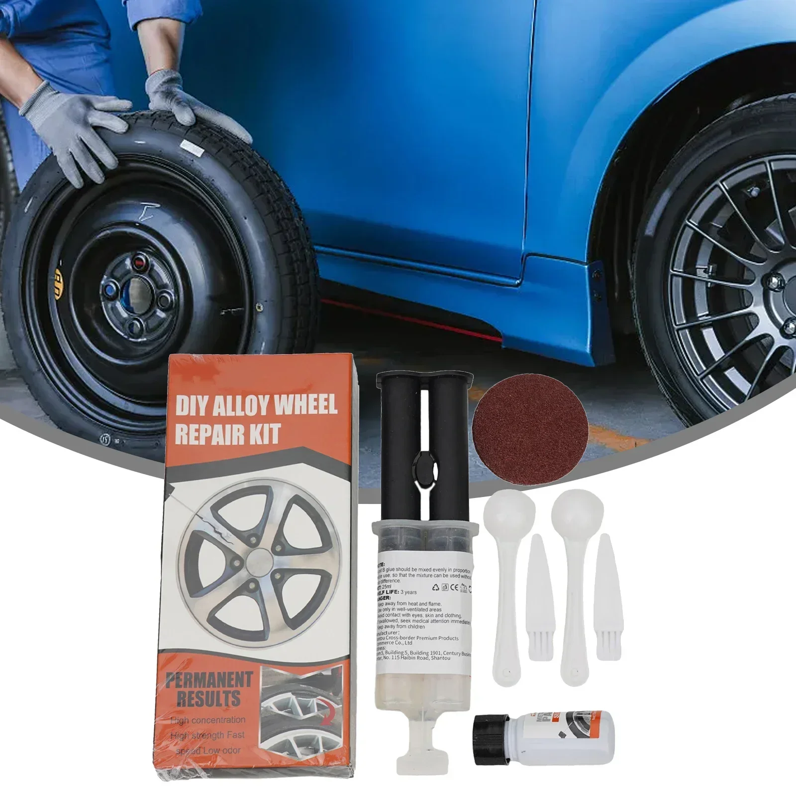 Car Alloy Wheel Rim Scratch Repair Kit For Car Scratch Fix Quick Dent Scratch Restore Auto Scratch Paint Car Body Repair