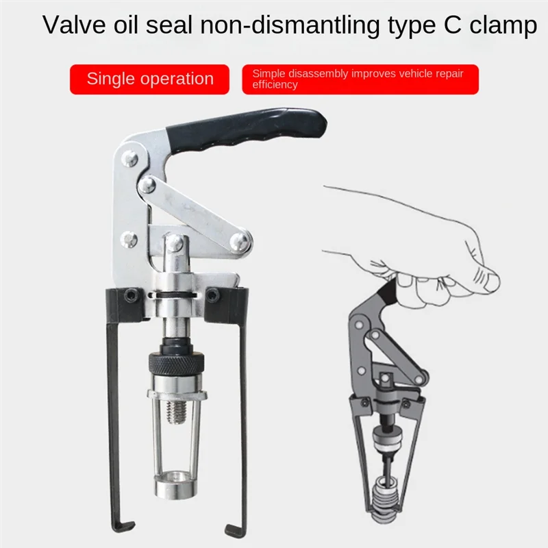Compressor Stem Engine Seal Keeper Tool No-Removal Pressure-Type Pliers Oil Seal Dismounting Device-ABPP