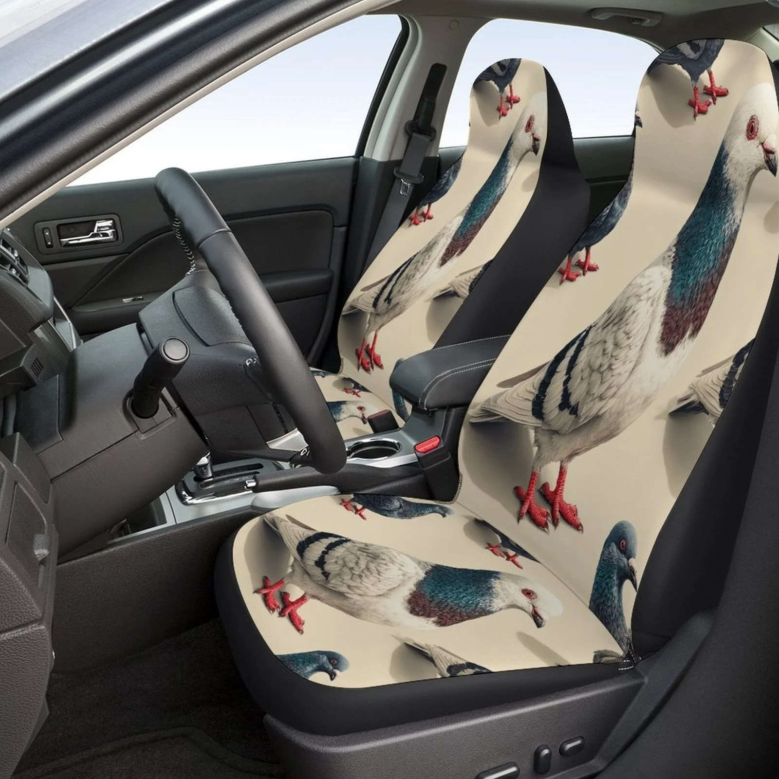 Pigeon Group Designed Car Seat Cover Set For Most Cars, High-quality Comfortable Car Seat Protector Covers Full Set, Car Seat C