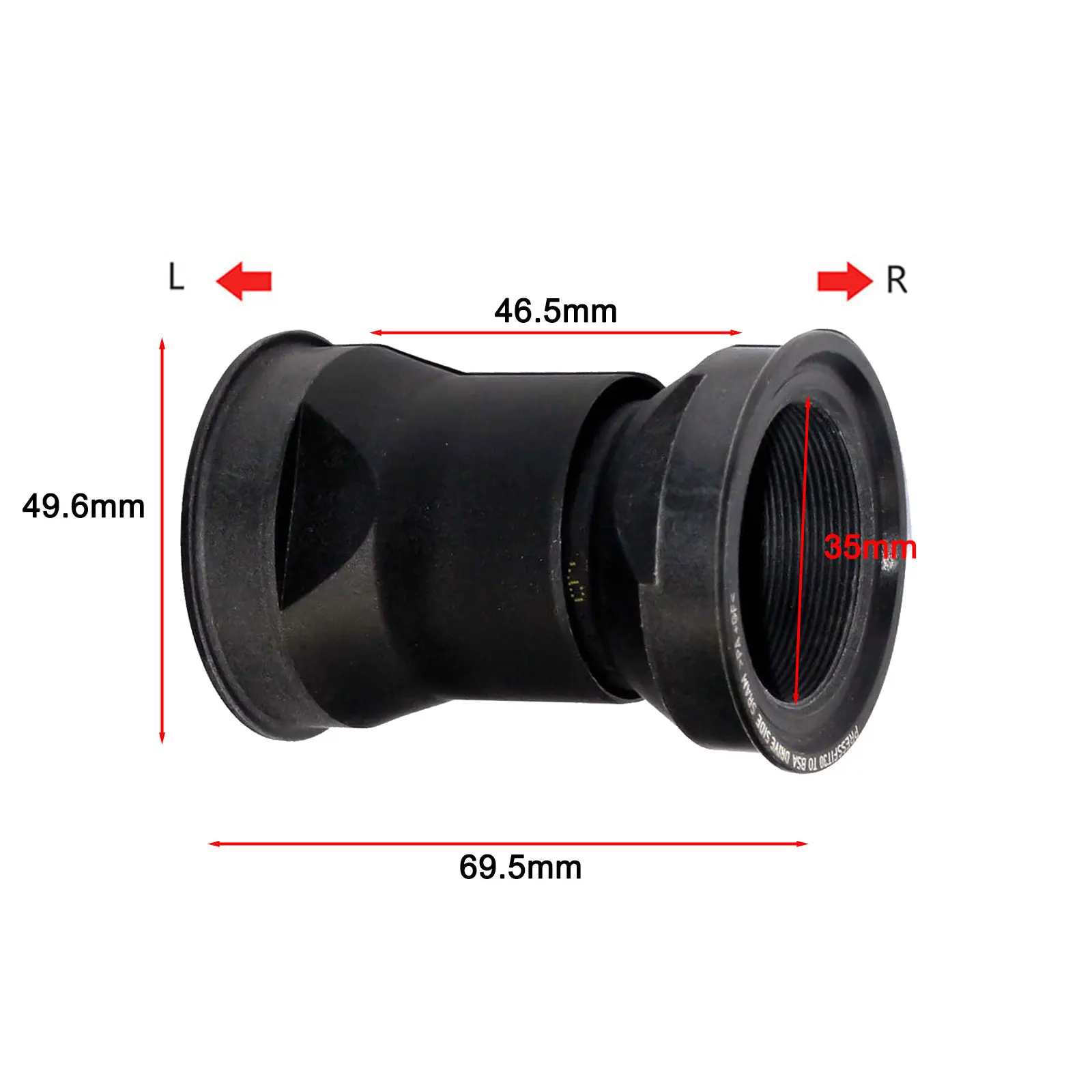 Bike Bottom Bracket Adapter Convert BB30 PF30 to for bsa with Compatibility for 46 To 24mm Chainsets Made from Plastic