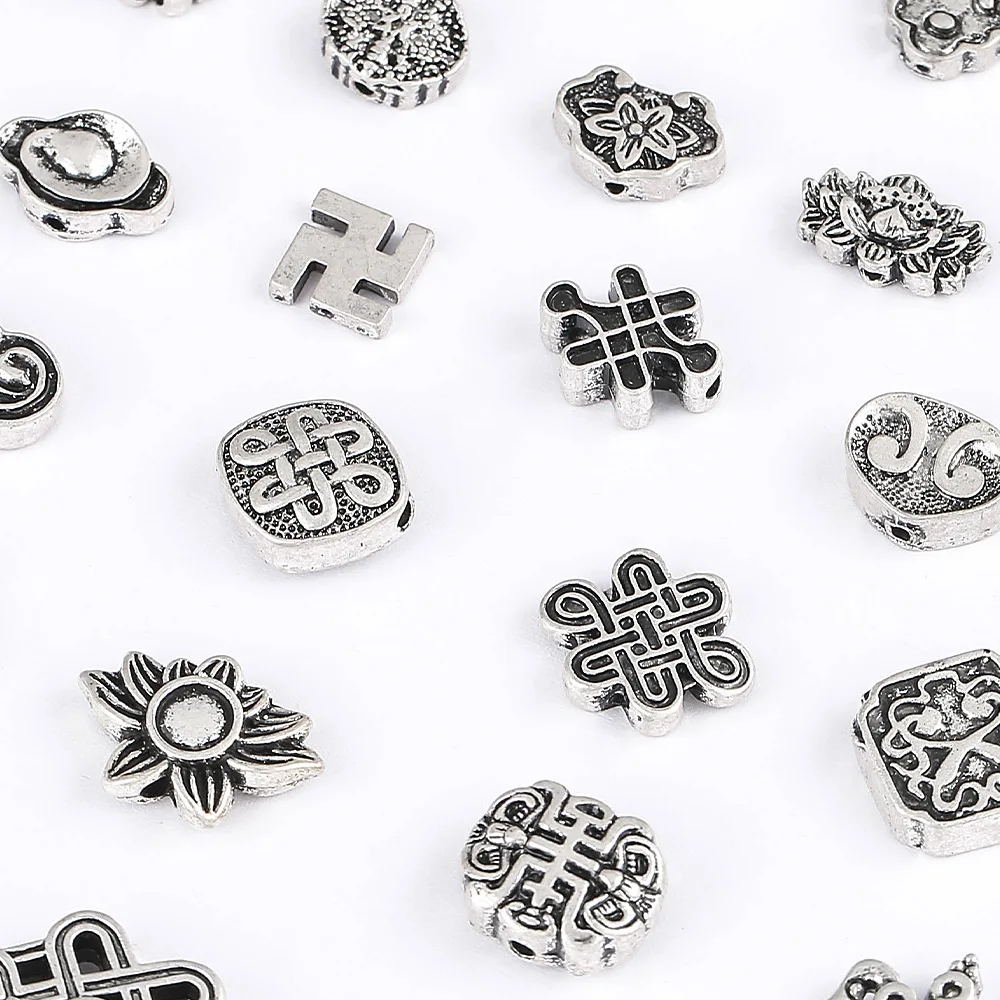 إكسسوارات مجوهرات فضية على الطراز الصيني بنفسك: سبائك فضية قديمة أصلية وزهور اللوتس وإكسسوارات ذهبية مشتركة صينية