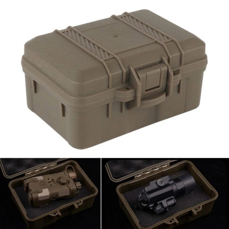 

Waterproof Dry Box Plastic Protective Hard Case Outdoor Shockproof Survival Carrying Case Container with Foams Insert 24BD